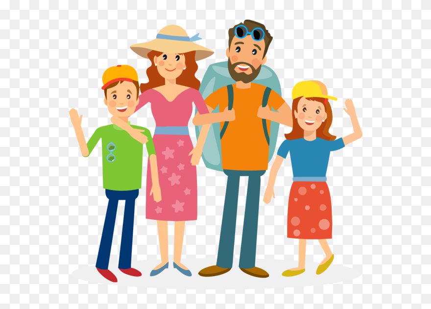 Transparent Family Day Cartoon Sharing Playing With - Family Trip Clipart Png