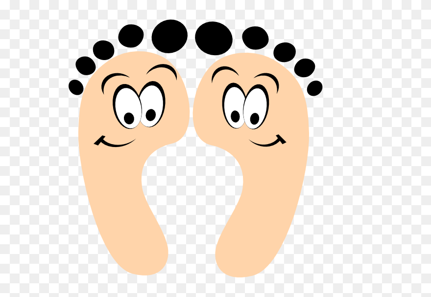 Toe Foot Finger Clip Art - Funny Feet Clipart - Png Download