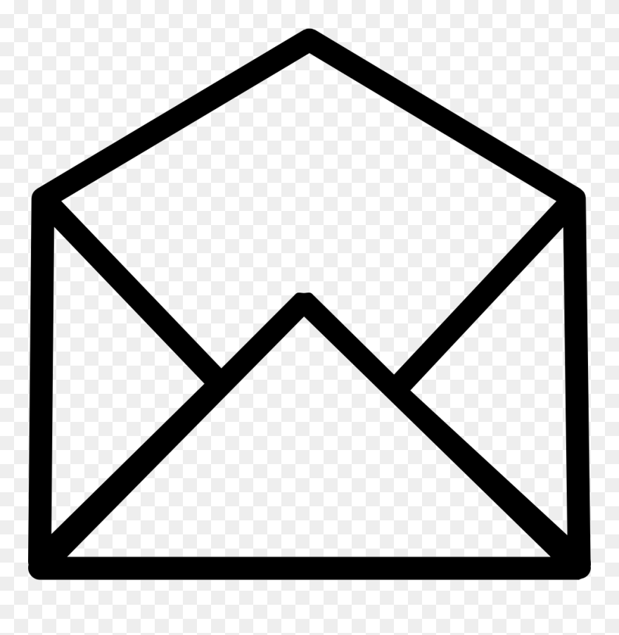 Open Email Svg Png - Transparent Background Envelope Clipart