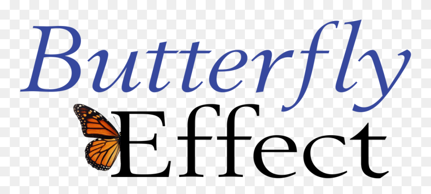 Transparent Monarch Butterfly Clip Art - Butterfly Effect Word - Png Download