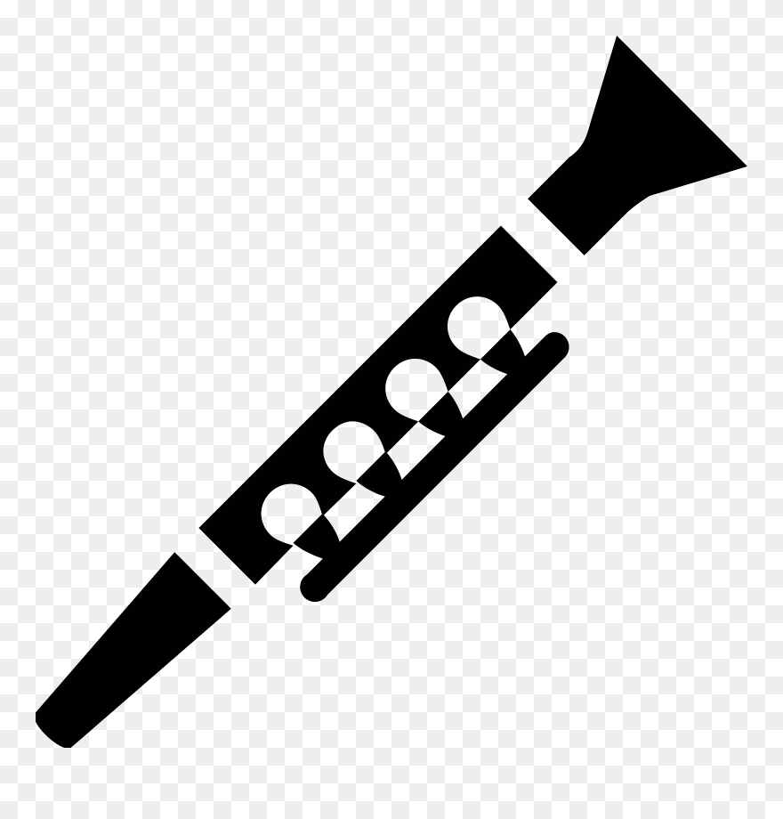 Transparent Clarinet Clipart - Clarinet Icon - Png Download