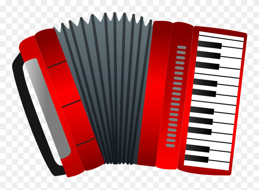 Accordion Musical Instrument Clipart - Accordion - Png Download