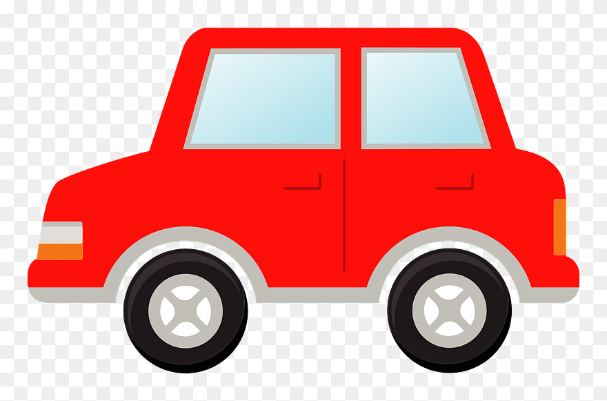 Car Automobile Vehicle Clipart - Clip Art Red Car - Png Download