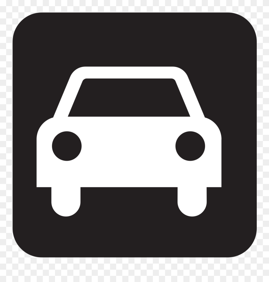 Transparent Blue Car Icon Clipart