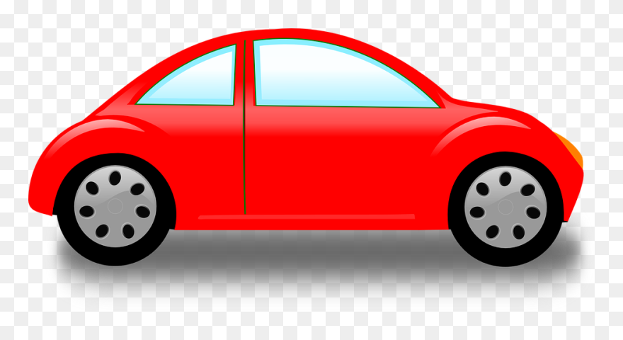 Car Vehicle Automobile One - Red Car Clip Art - Png Download