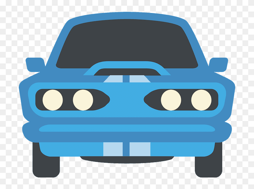 Oncoming Automobile Emoji Clipart - Transparent Background Car Emoji - Png Download