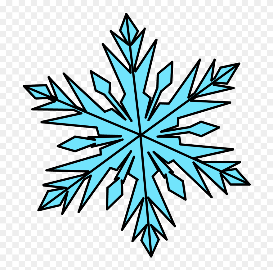 Clipart Snowflake Pdf, Clipart Snowflake Pdf Transparent - Frozen Clipart Snowflakes - Png Download