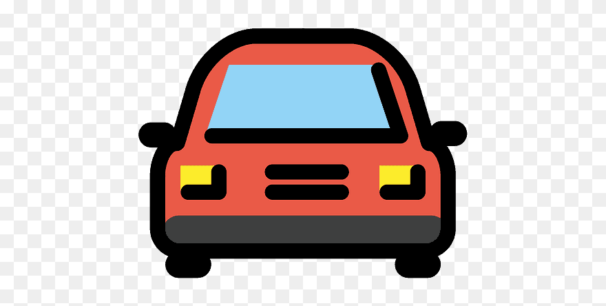 Oncoming Automobile Emoji Clipart - Scalable Vector Graphics - Png Download