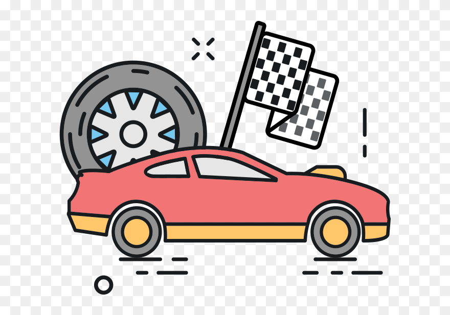 Race Car Finish Line Clipart Library Race Car Tech - Automotive Engineer Clipart - Png Download