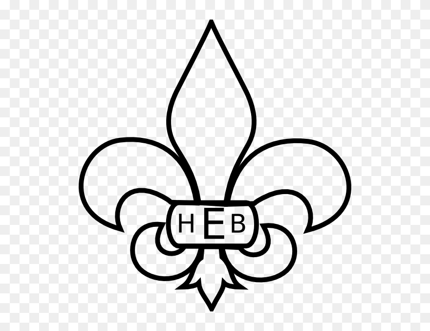 Printable Fleur De Lis Stencil - Fleur De Lis Clip Art - Png Download