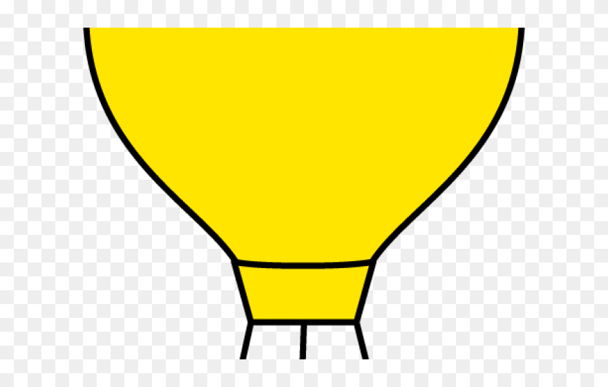 Transparent Balloon Border Clipart - Simple Air Balloon Drawing - Png Download