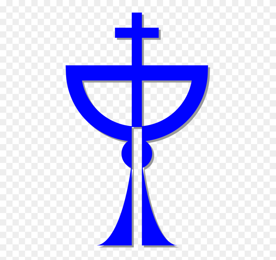 Symmetry,area,text - Chalice Cross Clipart