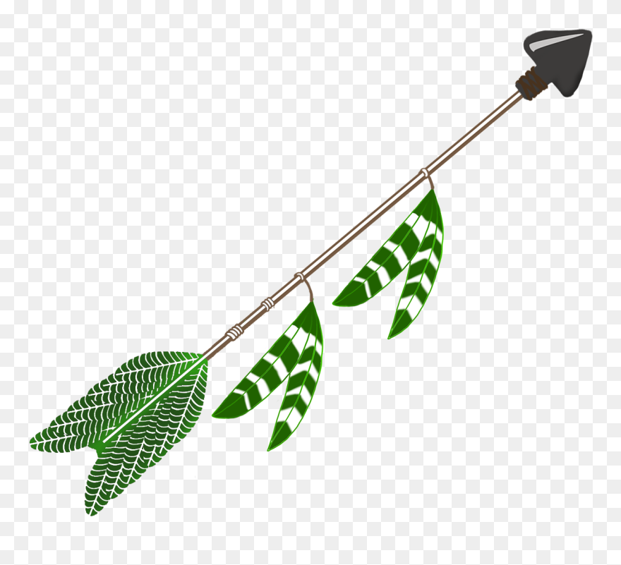 All Kinds Of With - Green Tribal Arrow Clipart