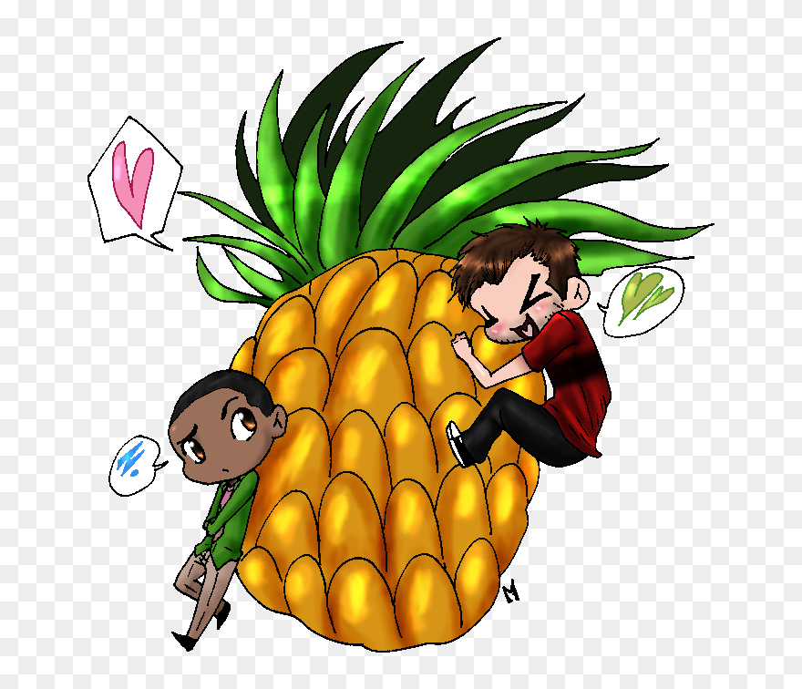 Pineapple Wallpaper Hd Clip Art Library - Psych Shawn And Gus Drawn - Png Download
