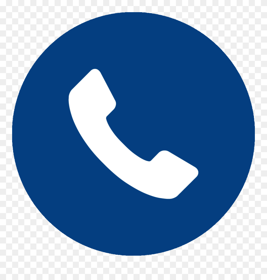 Blue Circle Phone Icon Clipart
