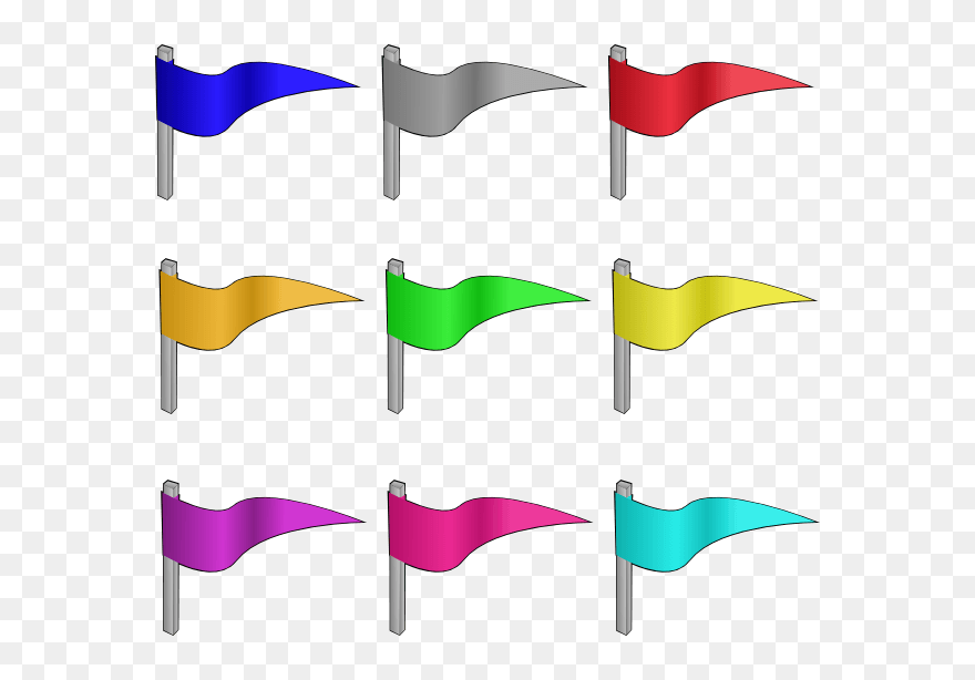 Medieval Flag Clipart - Flag In Different Colors - Png Download