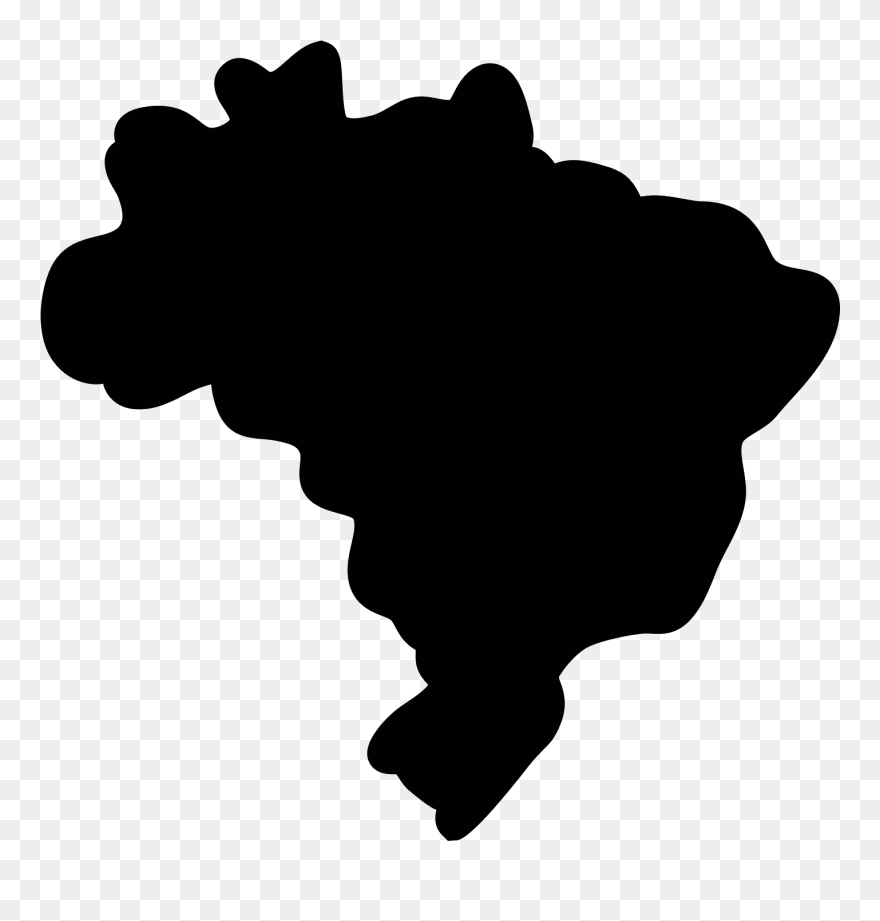 Brazil Vector Png - Brazil Map Icon Png Clipart