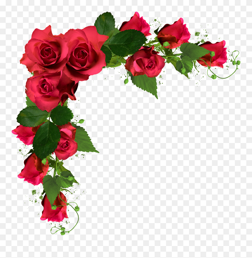 Beautiful Decor With Roses Png Clipart Picture - Transparent Background Wedding Flowers Png