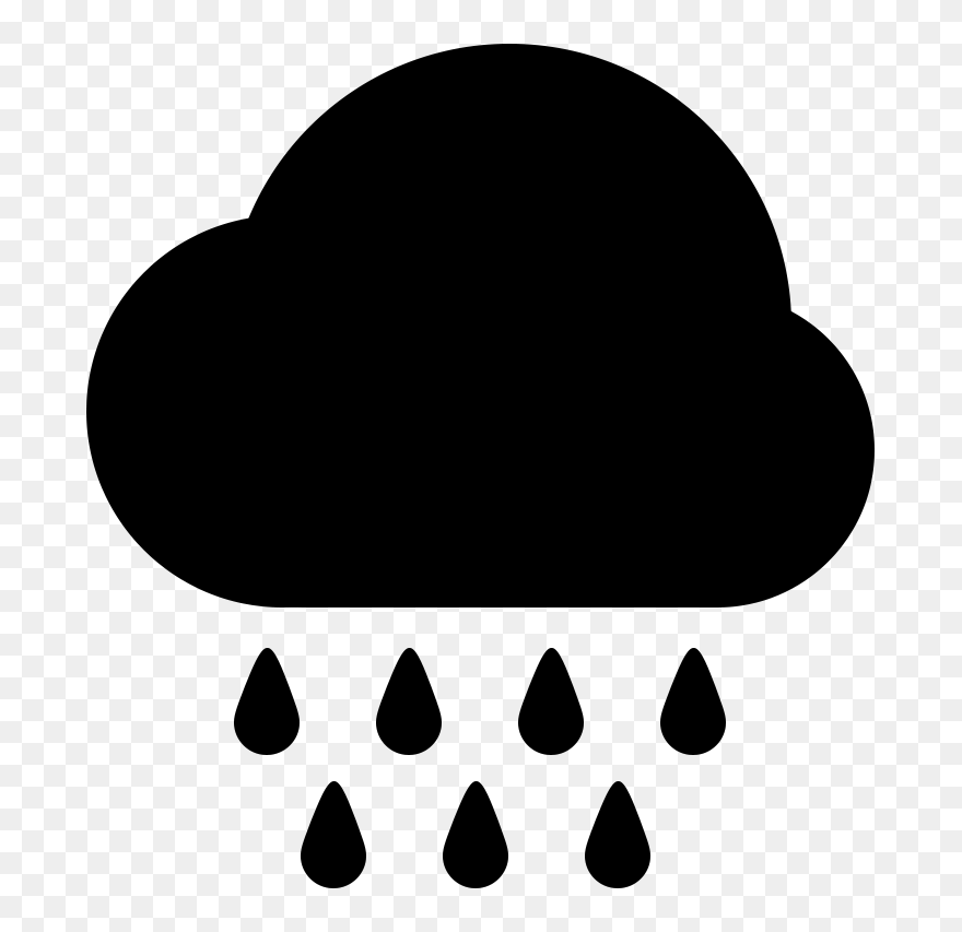 Cloud Computing Cloud Storage Computer Icons Clip Art - Rain Cloud Svg - Png Download