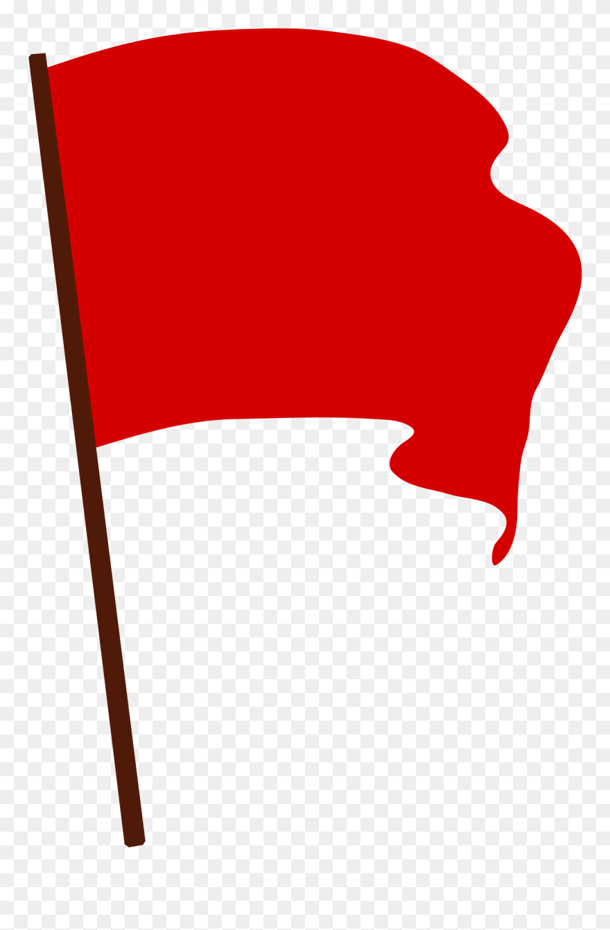 Red Flag Png - Transparent Red Flag Warning Clipart