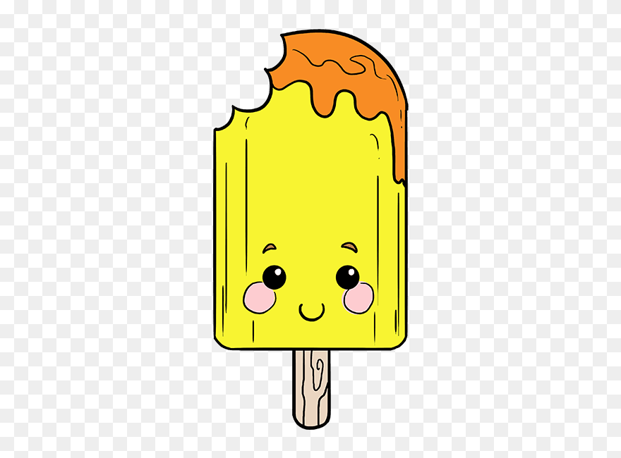 How To Draw Cute Popsicle - Easy Drawings Of Popsicles Clipart