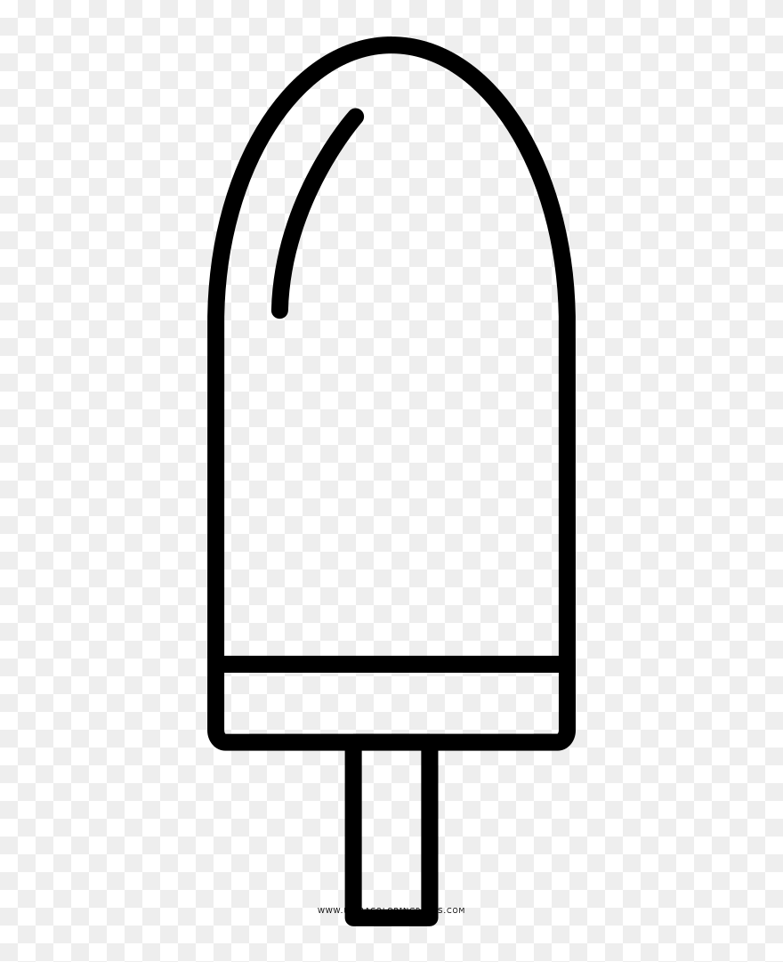 Popsicle Coloring Page Clipart