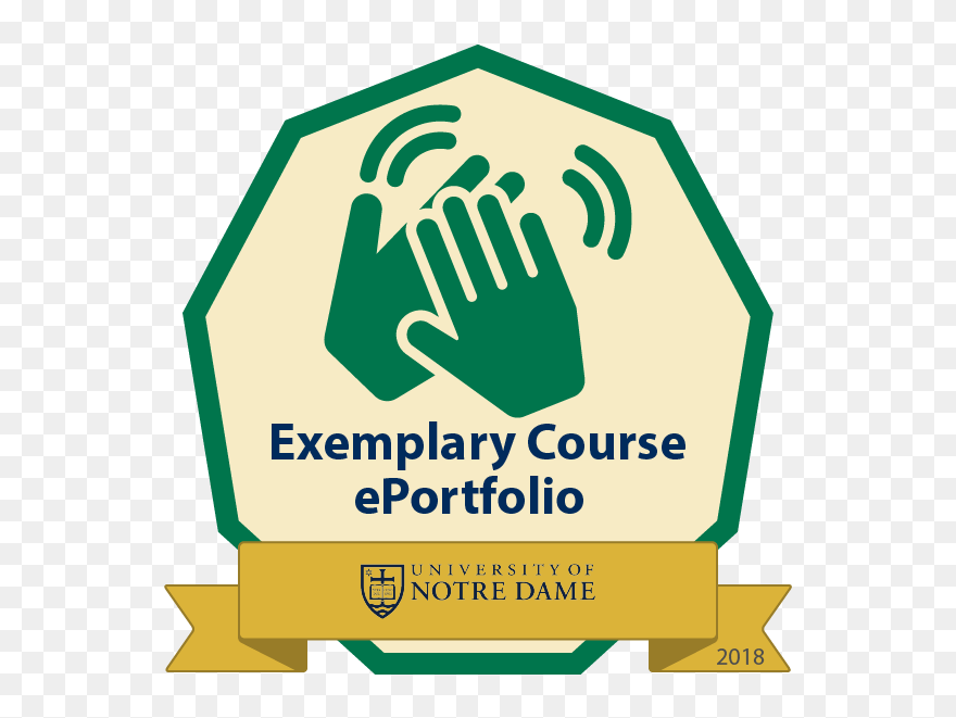 Exemplary Course Eportfolio Award - University Of Notre Dame Clipart