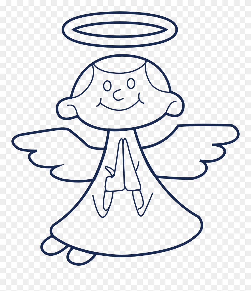 Angel Praying Clipart - Png Download