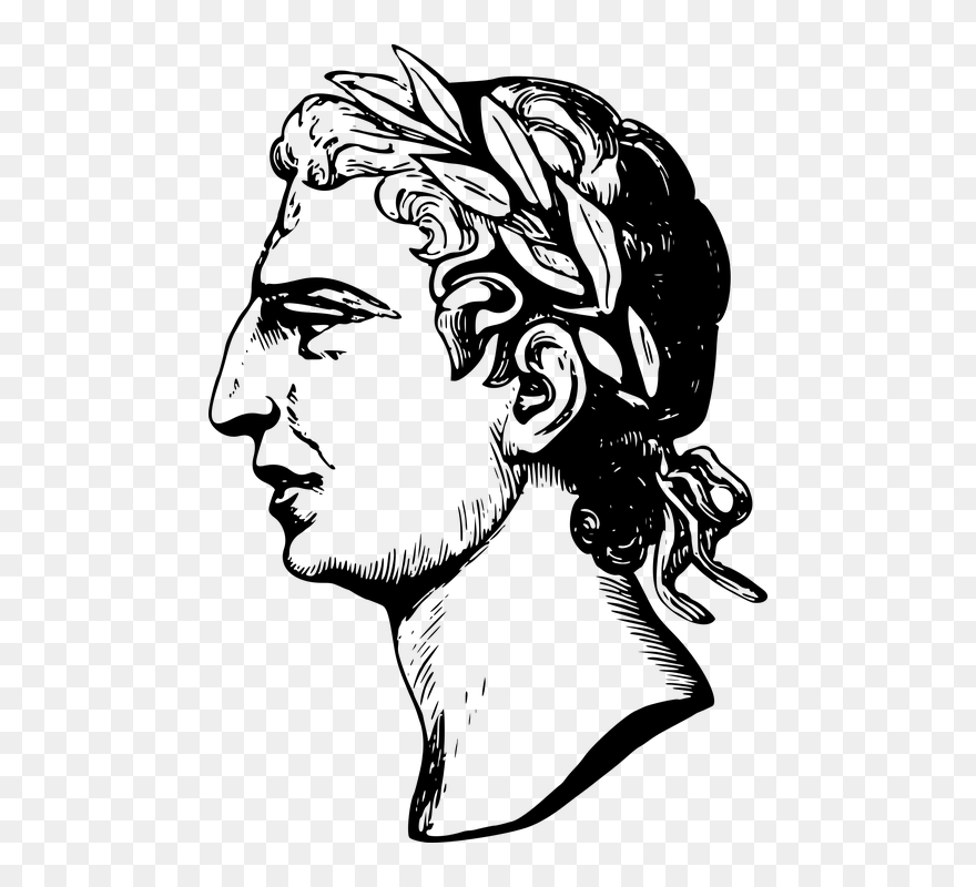 Famous History Orator - Ancient Roman Art Drawing Clipart