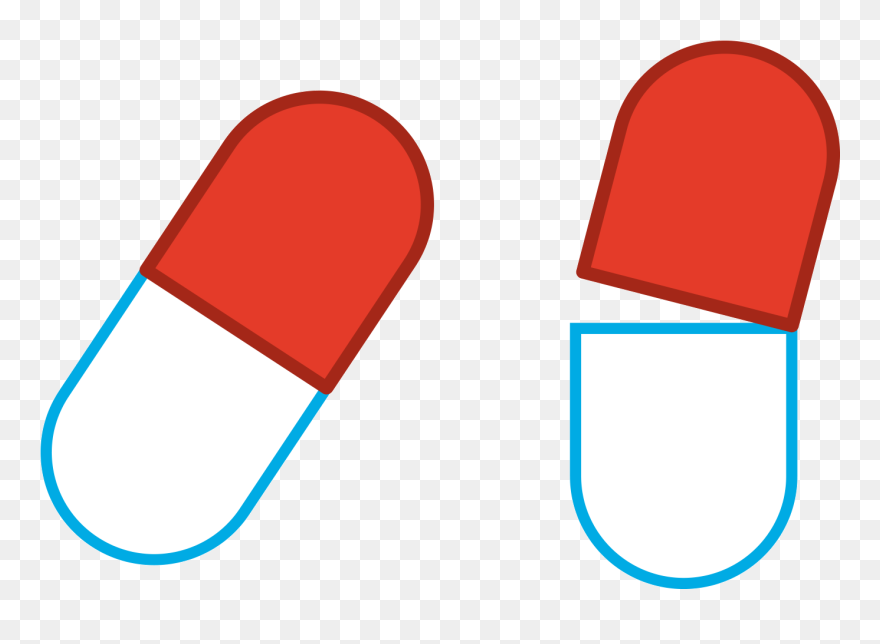 Pills Clipart Supplement - 1 Medicine Tablet Clipart - Png Download