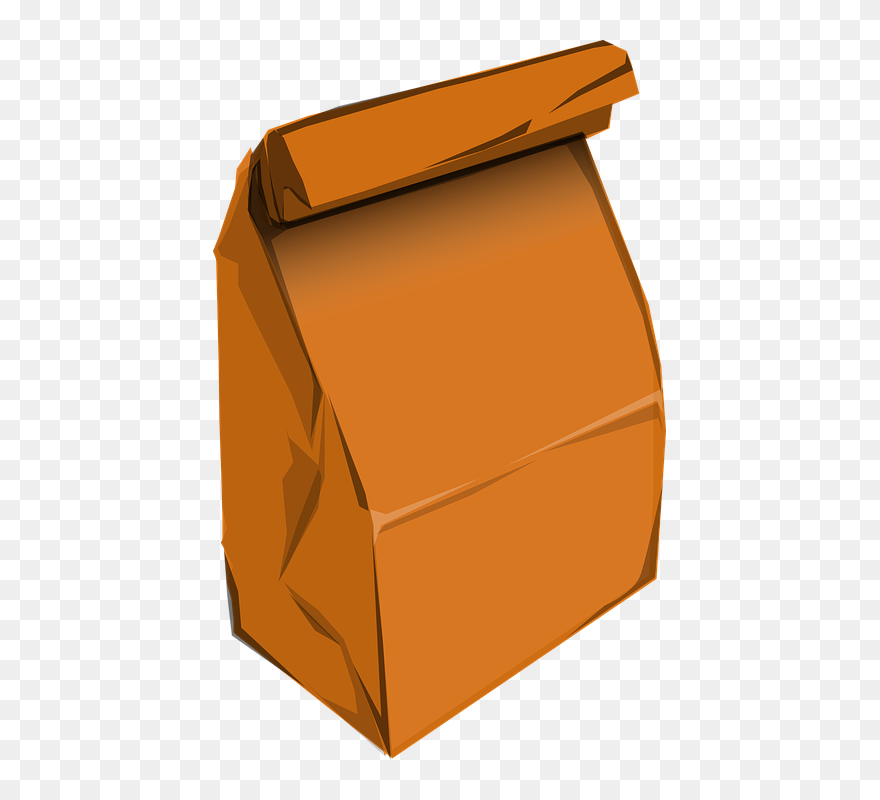 Brown Paper Bag Cartoon Clipart