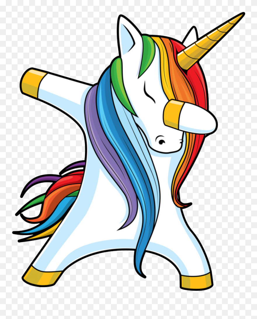 Custom Dabbing T Artistshot - Dab Unicorn Clipart