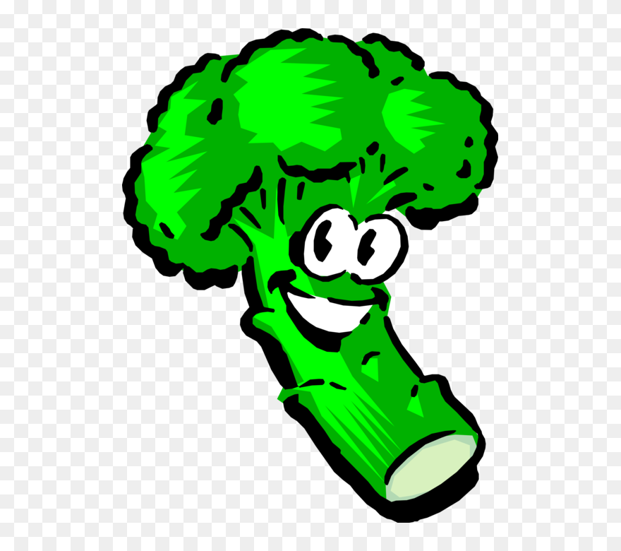 Vector Illustration Of Anthropomorphic Garden Vegetable - Animated Vegetables Clipart