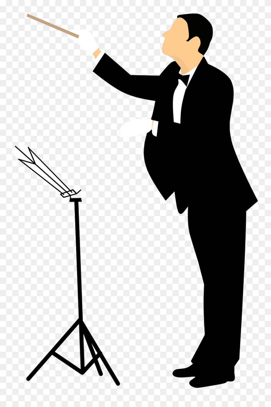 Conductor Maestro Clipart - Clip Art Choir Directors - Png Download