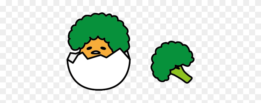 #gudetama #gudetamaegg #sanrio #egg #broccoli #vegetable Clipart