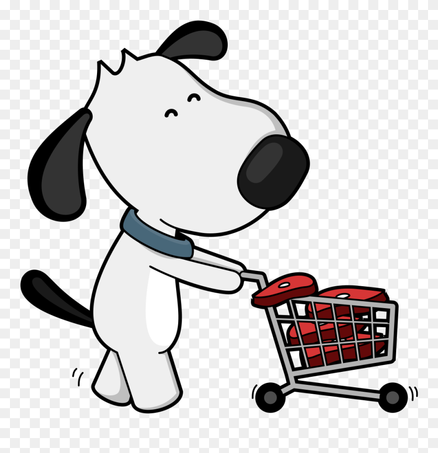 Dog Clip Art Shopping - Png Download