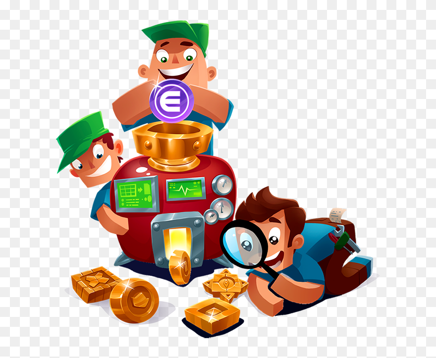 Offering Initial Blockchain Cryptocurrency Erc-20 Coin - Smart Games Clipart - Png Download