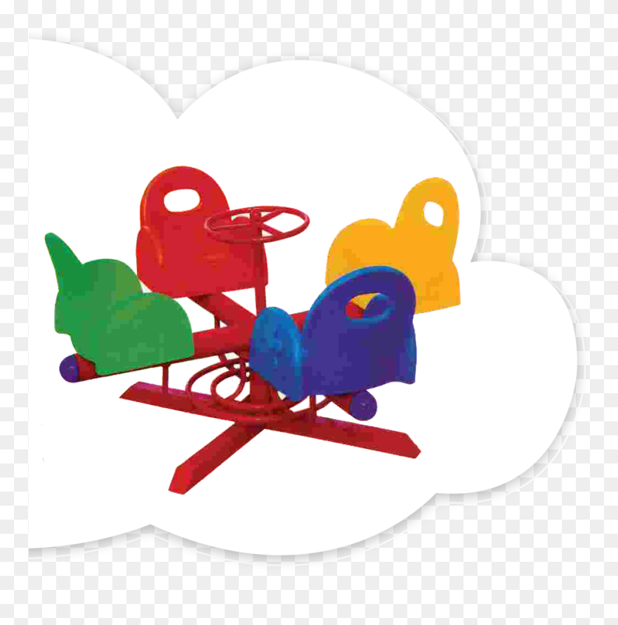 Deluxe Merry Go Round - Cartoon Clipart