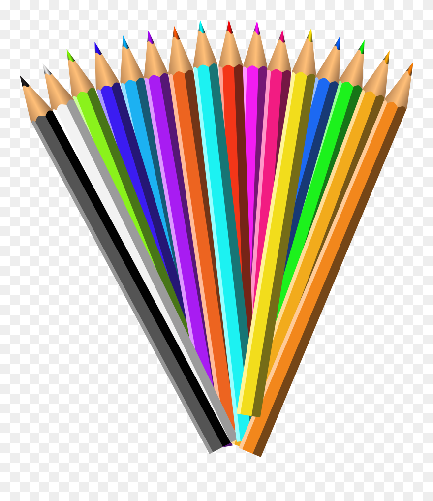 Pencil Clip Art - Color Pencil Clipart Png Transparent Png