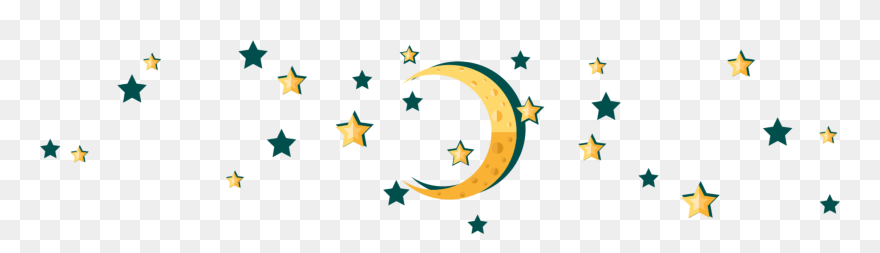 #ftestickers #clipart #sky #moon #stars - Clip Art - Png Download