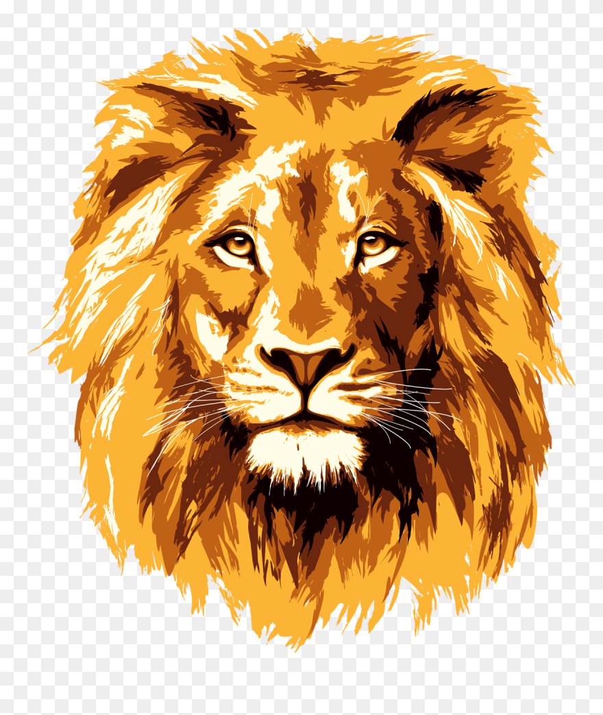 Lion Face Logo Png - Lion Head Transparent Background Clipart
