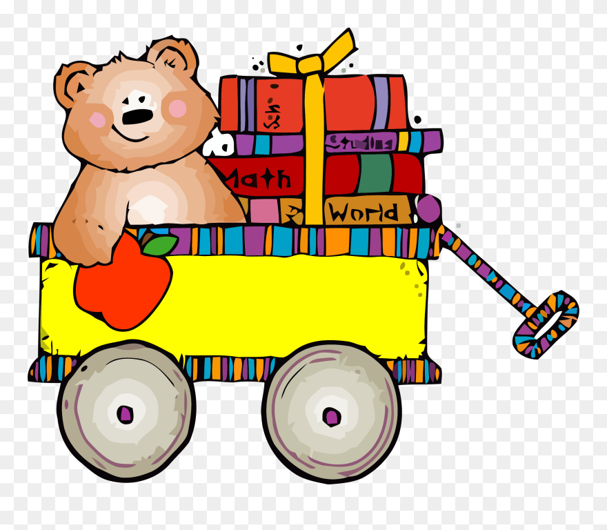 Bear Math Book Clipart Png Cartoon - Dj Inkers Clip Art School Transparent Png
