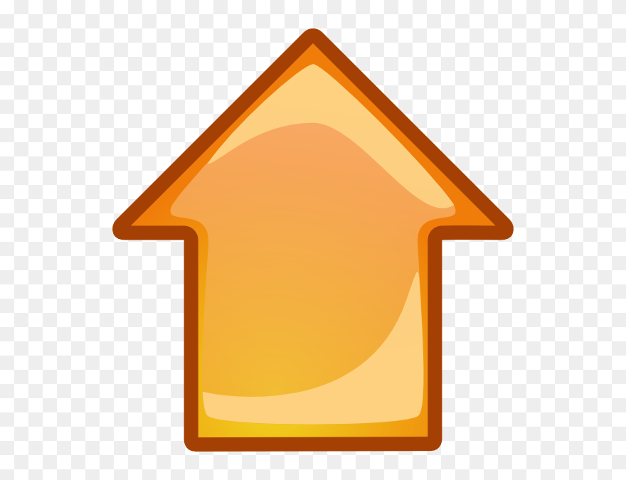 Arrow Orange Up Svg Clip Arts - Transparent Background Up Arrow Png