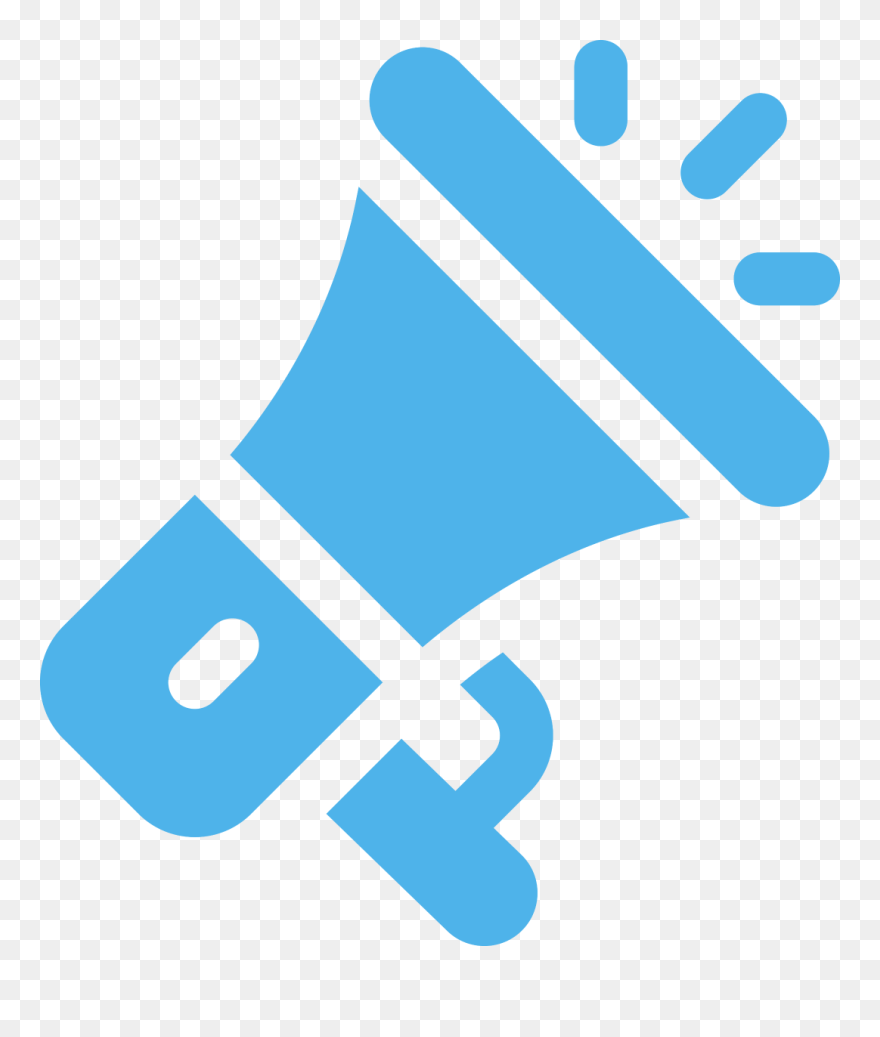 Transparent Background Megaphone Clip Art - Png Download