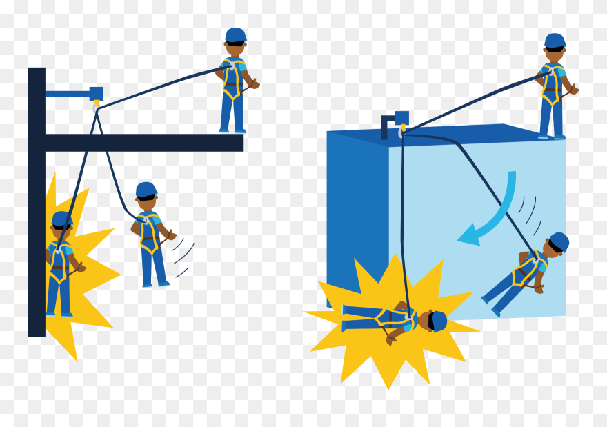 Working At Height Pendulum Effect Clipart