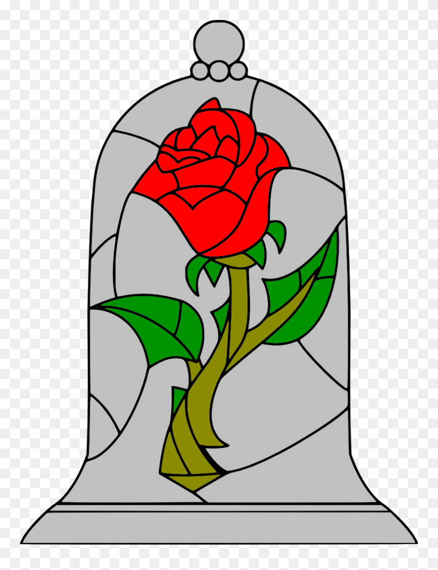 Movies, Personal Use, Beauty And The Beast Rose, - Beauty And The Beast Rose Clipart - Png Download