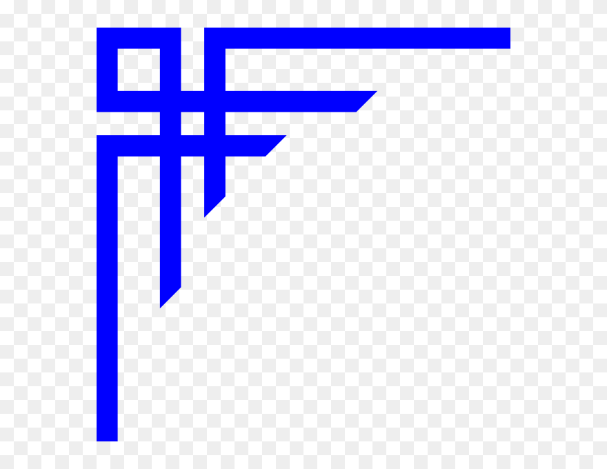 Certificate Border Blue Png Clipart