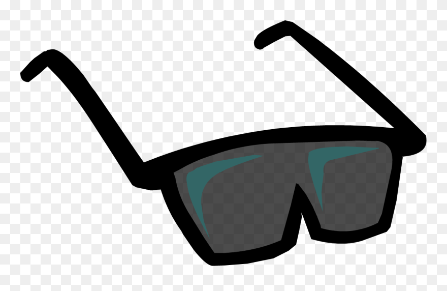 Gafas De Sol Negras - Club Penguin Sunglasses Clipart