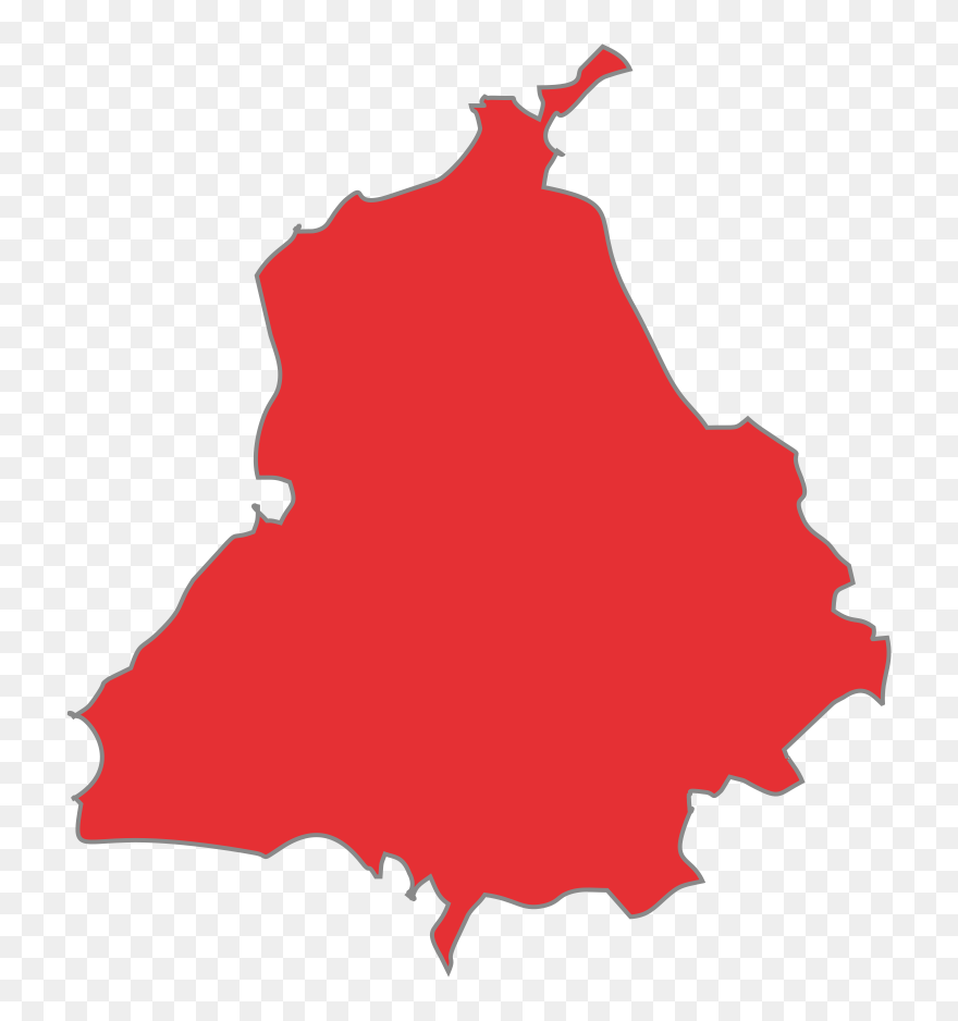 Punjabi Language Map Royalty - Punjab Png Clipart