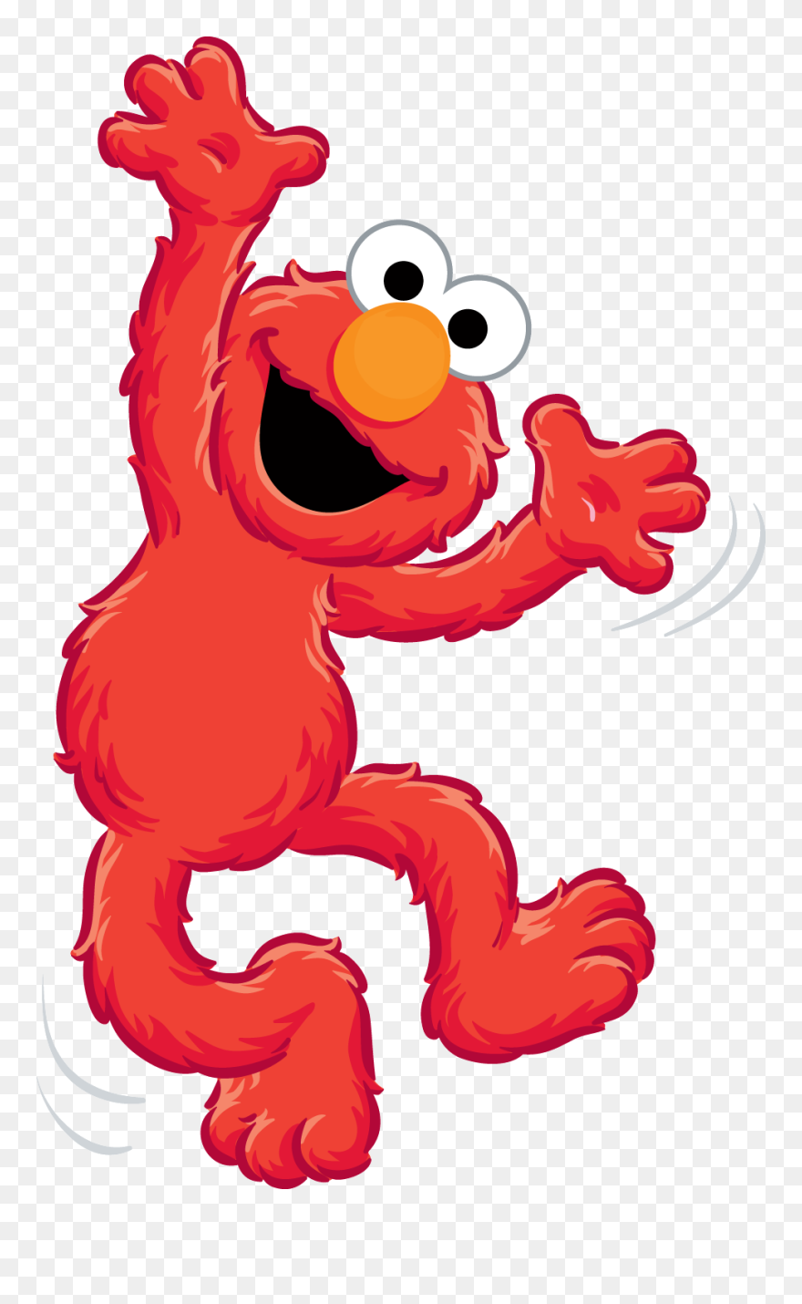 Download Elmo Png - Red Color Cartoon Character Clipart (#5405090